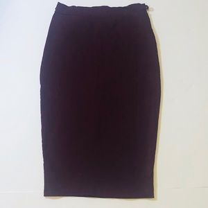 Rainbow Burgandy Pencil Skirt